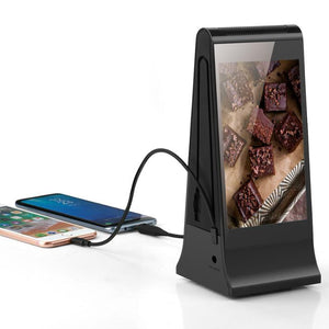 Tabletop Advertising Player & Phone Charging Station.